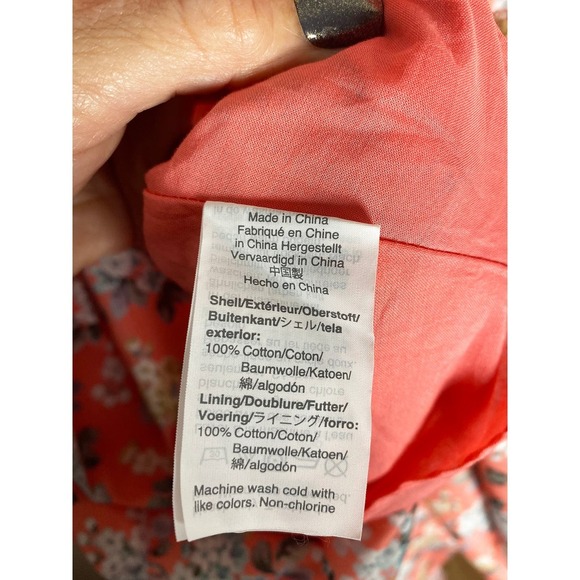 Women's J.Crew X Liberty Josephine Floral Cotton Poplin Dress Ruffle Hem NWT - Picture 15 of 15